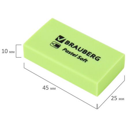 Ластики BRAUBERG PASTEL SOFT НАБОР 6 шт., размер ластика 45х25х10 мм, экологичный ПВХ, 271340 Ластики BRAUBERG PASTEL SOFT НАБОР 6 шт., размер ластика 45х25х10 мм, экологичный ПВХ, 271340