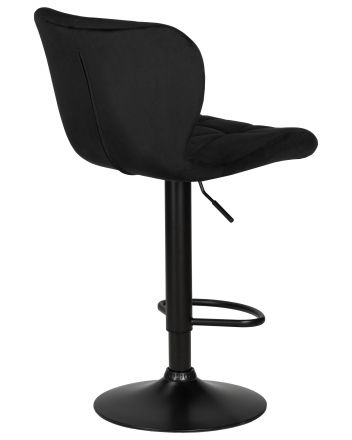 Стул барный DOBRIN BARNY BLACK, черный велюр (MJ9-101)