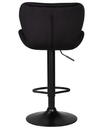 Стул барный DOBRIN BARNY BLACK, черный велюр (MJ9-101)