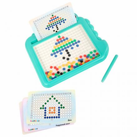 Мозаика магнитная развивающая для детей "Крокодил", стилус, 101 магнит, 10 карточек, BAMBOX (БАМБОКС), 665890 Мозаика магнитная развивающая для детей "Крокодил", стилус, 101 магнит, 10 карточек, BAMBOX (БАМБОКС), 665890
