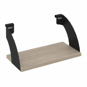 Навесные полки. Кронштейны+ЛДСП полка 400мм MAN-41-4 Дуб аттик/Чёрный металл 400*220*200 Навесные полки. Кронштейны+ЛДСП полка 400мм MAN-41-4 Дуб аттик/Чёрный металл 400*220*200