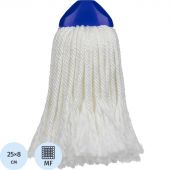 Насадка МОП веревочная Мега микрофибра 24.5 см белая
