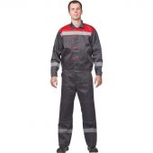 Костюм рабочий летний муж. л20-КБР сер/красн (р.56-58) 182-188