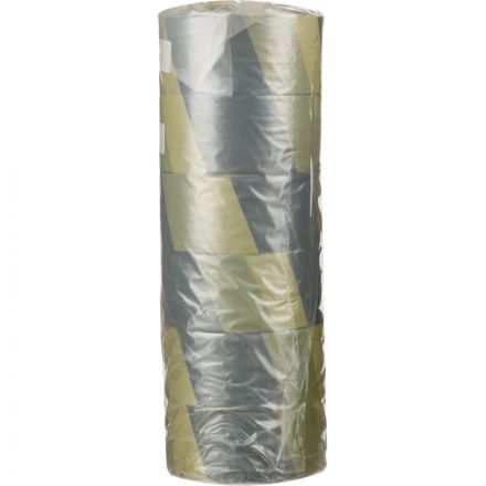 Лента оградительная желто-черная 50мм х100м, 6шт/уп