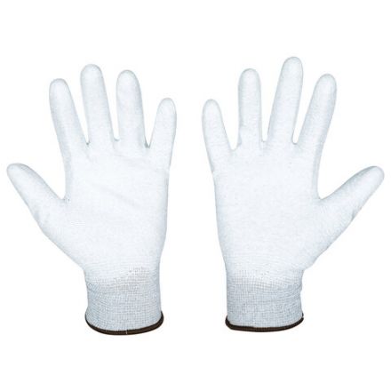 Перчатки антистатические SCAFFA "Antistat", карбоновая нить, полиуретановое покрытие, размер 10, XL (очень большой), 00-00015298