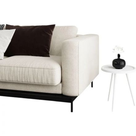 Стол журнальный KF_Комус Мебель Батл (9643027601) ст.белый тер/оп. бел