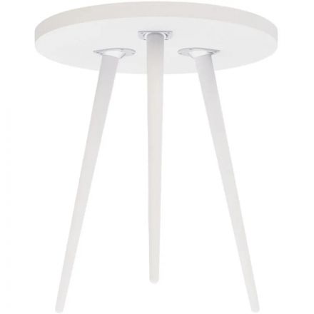 Стол журнальный KF_Комус Мебель Батл (9643027601) ст.белый тер/оп. бел