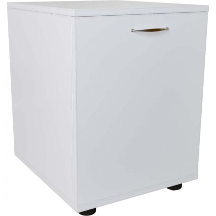 Тумба SV_прикроватная с дверцей (400х450х500) ЛДСП 16мм Белый шагрень