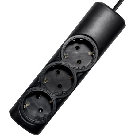 Удлинитель PROGIX PG313 3р/2м/2,2кВт/10А заземление, черный, ПВС 3х0.75