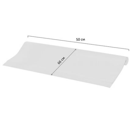Цветная бумага ТИШЬЮ 17 г/м2, 50х66 см, 50 листов в рулоне, белая, ЗОЛОТАЯ СКАЗКА, 116500