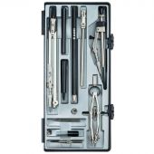 Готовальня Globus "Technica", 12 предметов, циркуль 155мм, пластиковый футляр Готовальня Globus "Technica", 12 предметов, циркуль 155мм, пластиковый футляр