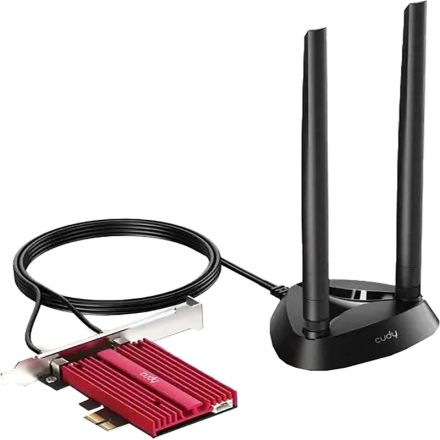 Сетевой адаптер WiFi + Bluetooth Cudy WE4000 АХ5400 PCI Express