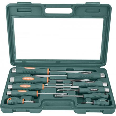 Набор отверток стержневых ударных, силовых под ключ, 10 предметов D70PP10S