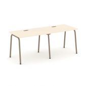 Estetica Рабочая станция на 2 места ES.RS-2.1-LK Сатин/Латте металл 1960*730*750