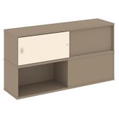 Estetica Надставка на две тумбы высокая ES.NV-6.2 Латте/Сатин 1500*410*795 Estetica Надставка на две тумбы высокая ES.NV-6.2 Латте/Сатин 1500*410*795