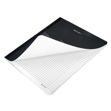 Тетрадь А5 96 л. BRAUBERG, на сшивке с корешком, клетка, обложка картон, "Simplicity", 405288