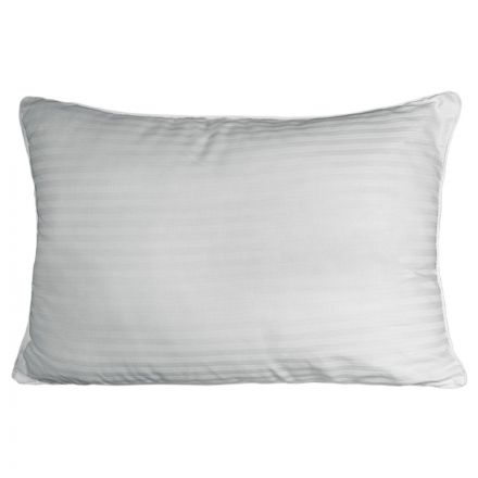 Подушка 50х70 страйп-сатин/лебяжий пух, белый Подушка 50х70 страйп-сатин/лебяжий пух, белый