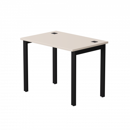 Стол прямой Everprof EVO на металлокаркасе 980х670х755 мм Кашемир/Черный