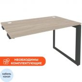 Стол ONIX-О к тумбе О на металлокаркасе O.MO-SPR-2.7 аттик дуб/антрацит Стол ONIX-О к тумбе О на металлокаркасе O.MO-SPR-2.7 аттик дуб/антрацит