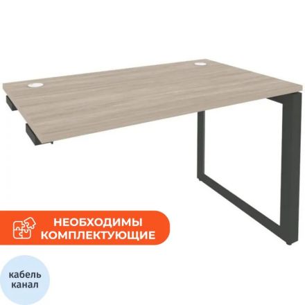 Стол ONIX-О к тумбе О на металлокаркасе O.MO-SPR-2.7 аттик дуб/антрацит Стол ONIX-О к тумбе О на металлокаркасе O.MO-SPR-2.7 аттик дуб/антрацит