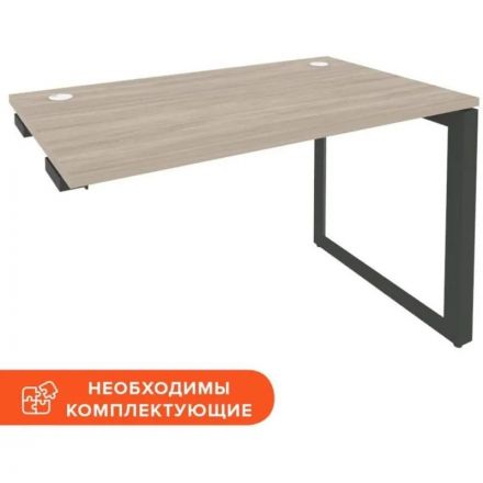 Стол ONIX-О к тумбе О на металлокаркасе O.MO-SPR-2.7 аттик дуб/антрацит Стол ONIX-О к тумбе О на металлокаркасе O.MO-SPR-2.7 аттик дуб/антрацит