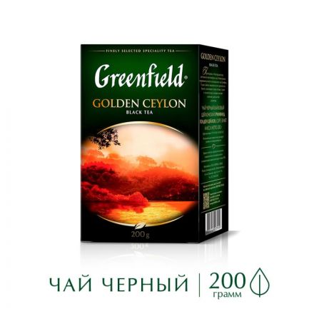 Чай Greenfield Golden Ceylon листовой черный, 200г 0791-10