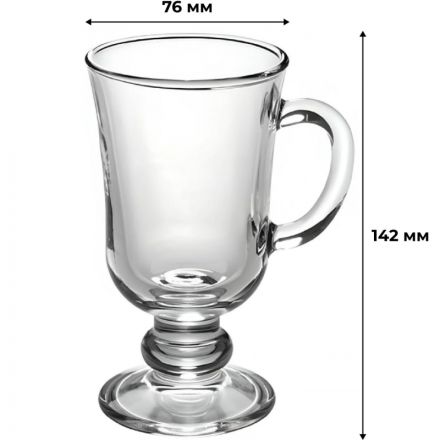 Бокал Irish Coffee 200мл d=76 мм. h=142 мм. Глинтвейн гладкий 12шт/уп 29322