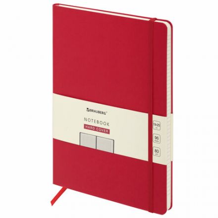 Блокнот БОЛЬШОЙ ФОРМАТ (180х250 мм) В5, BRAUBERG ULTRA, балакрон, 80 г/м2, 96 л., клетка, красный, 113062 Блокнот БОЛЬШОЙ ФОРМАТ (180х250 мм) В5, BRAUBERG ULTRA, балакрон, 80 г/м2, 96 л., клетка, красный, 113062