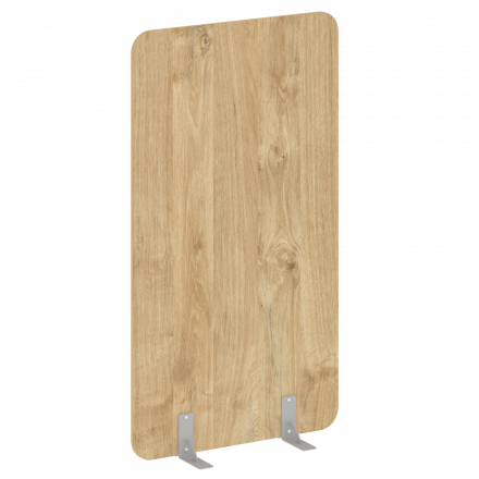 R-line Перегородки на металлических опорах на фетровых подпятниках DP.F-100-180 Тиквуд светлый/Серый металл 1000*18*1800