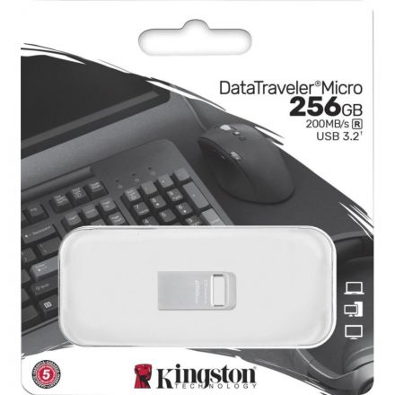 Флеш-память Kingston DataTraveler Micro G2, 256 Гб, USB 3.2, до 200 МБ/с Флеш-память Kingston DataTraveler Micro G2, 256 Гб, USB 3.2, до 200 МБ/с