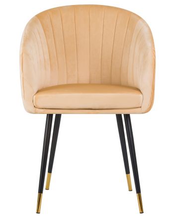 Стул обеденный DOBRIN MARY, песочный велюр (1922-3)