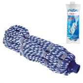 Насадка МОП для швабры самоотжимной скручивающейся 601471, микрофибра, 32 см, двуцветная, LAIMA, 601491