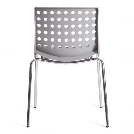 Стул SKALBERG (mod. C-084-A) металл/пластик, 46 х 56 х 79 см, Grey (серый) / Chrome (хром) Стул SKALBERG (mod. C-084-A) металл/пластик, 46 х 56 х 79 см, Grey (серый) / Chrome (хром)