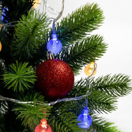 Электрогирлянда-нить комнатная "Bubble ball", 3 м, 30 LED, мультицветная, 220 V, контроллер, ЗОЛОТАЯ СКАЗКА, 591363