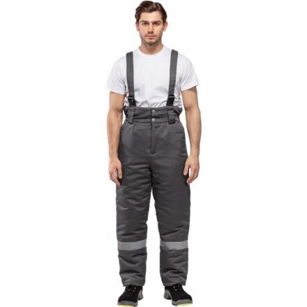 Костюм рабочий зимний муж з43-КПК сер/черн р.64-66/170-176 (серия З)