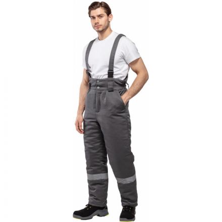 Костюм рабочий зимний муж з43-КПК сер/черн р.64-66/170-176 (серия З)