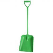 Лопата FBK цельнолитая 330х380х1120мм пластик зеленая 14104-5