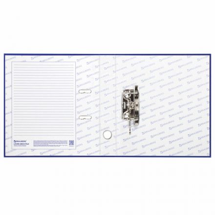 Папка-регистратор BRAUBERG с покрытием из ПВХ, 50 мм, синяя (удвоенный срок службы), 220888 Папка-регистратор BRAUBERG с покрытием из ПВХ, 50 мм, синяя (удвоенный срок службы), 220888