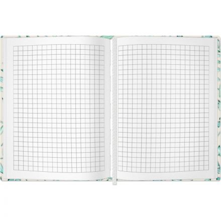 Блокнот А6 96л, клетка тв. лам.обложка Цветы белый.сшивка Блокнот А6 96л, клетка тв. лам.обложка Цветы белый.сшивка