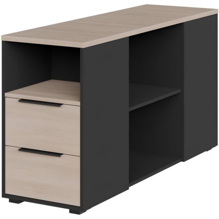 Тумба приставная к рабочей станции Easy Loft 241T002 дуб скандин./графит Тумба приставная к рабочей станции Easy Loft 241T002 дуб скандин./графит