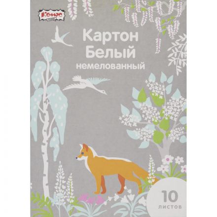 Картон белый №1School, 10л ,А4, Живая природа, немелованный Картон белый №1School, 10л ,А4, Живая природа, немелованный