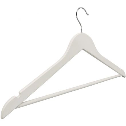 Вешалка-плечики WW_Комус Мебель WH018 дер.пер.п.рез.анис/бел.р.52-54 3шт/уп