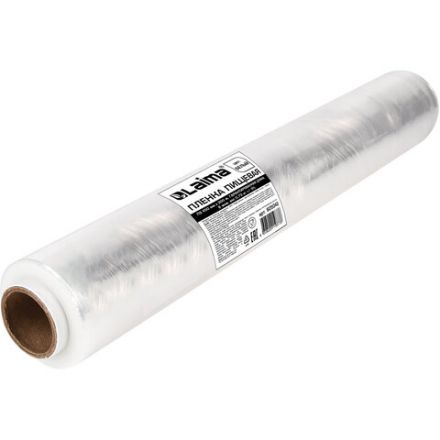 Пленка пищевая ПЭ 450 мм х 300 м, гарантированная длина, 6 мкм, вес 0,73 кг ±5%, LAIMA, 605042 Пленка пищевая ПЭ 450 мм х 300 м, гарантированная длина, 6 мкм, вес 0,73 кг ±5%, LAIMA, 605042