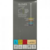 Перчатки медицинские смотровые латексные Benovy High Risk нестерильные неопудренные размер L (50 штук в упаковке)