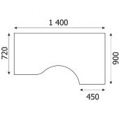 Стол эргономичный SL Imago СА-2 правый венге магия 1400 Стол эргономичный SL Imago СА-2 правый венге магия 1400