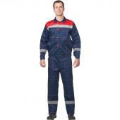 Костюм рабочий летний муж. л20-КБР син/красн (р.48-50) 158-164