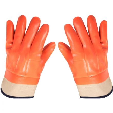 Перчатки защитные нефтеморозостойкие ПВХ утепленные р-р 10 манжет крага Перчатки защитные нефтеморозостойкие ПВХ утепленные р-р 10 манжет крага