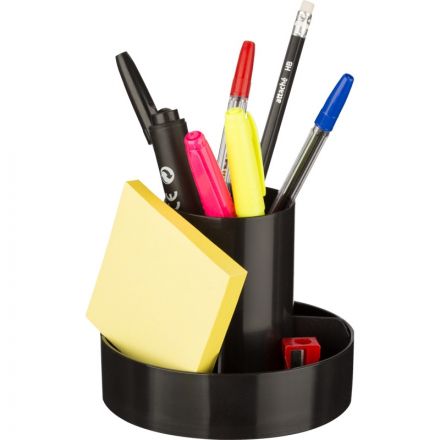 Набор настольный Attache Economy Оптима пластиковый 10 предметов черный