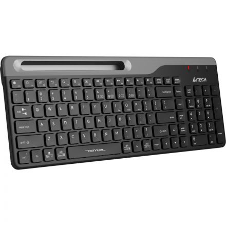 Клавиатура A4Tech Fstyler (FBK25 BLACK) черн/сер/USB/беспроводн/BT/Radio