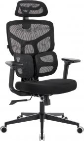 Эргономичное кресло Everprof Omega Black Сетка Черный